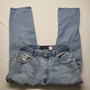 Vintage Levis Silvertab Jeans Mens 33/30 Relaxed Straight 90s Y2K Distressed USA